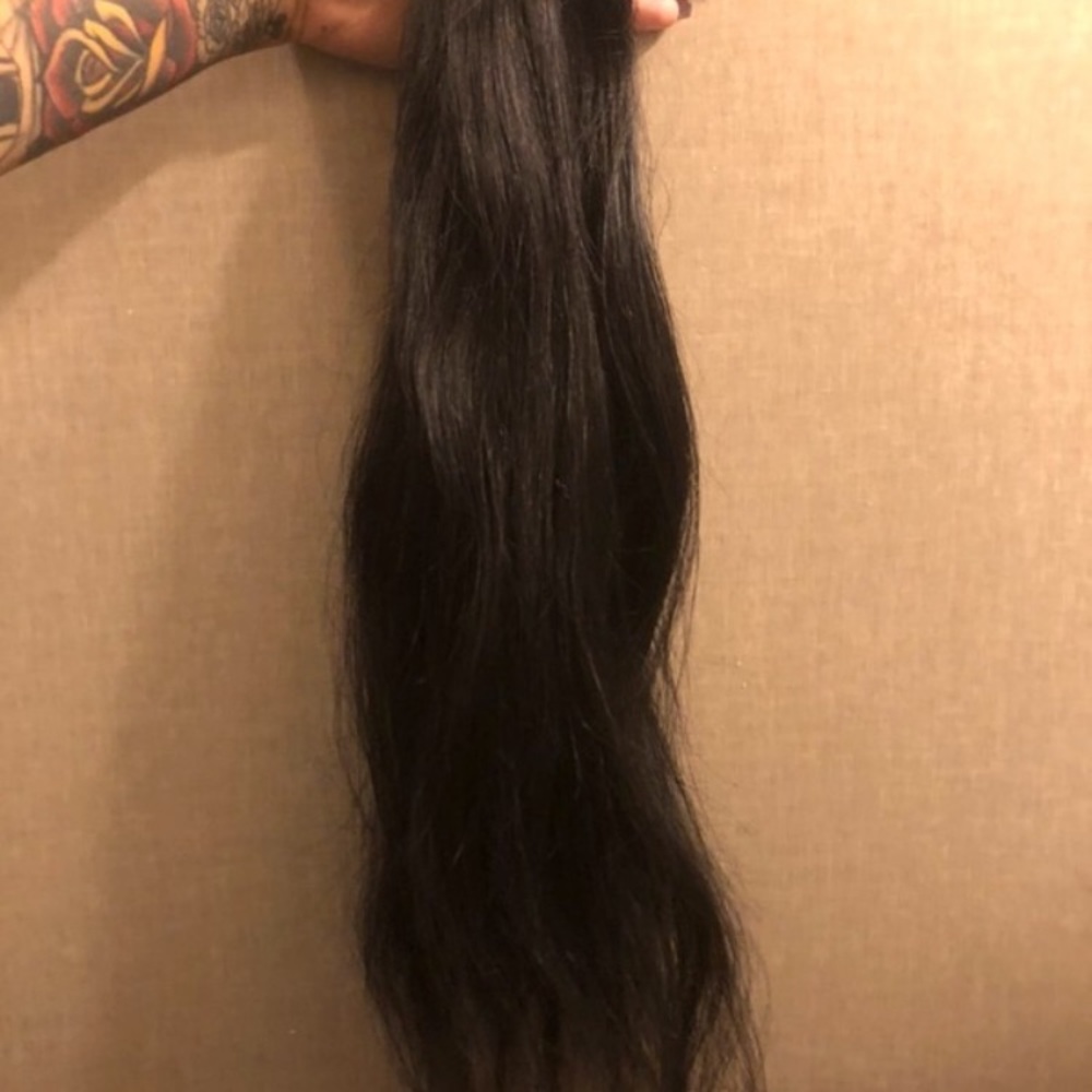 Black hair extensions